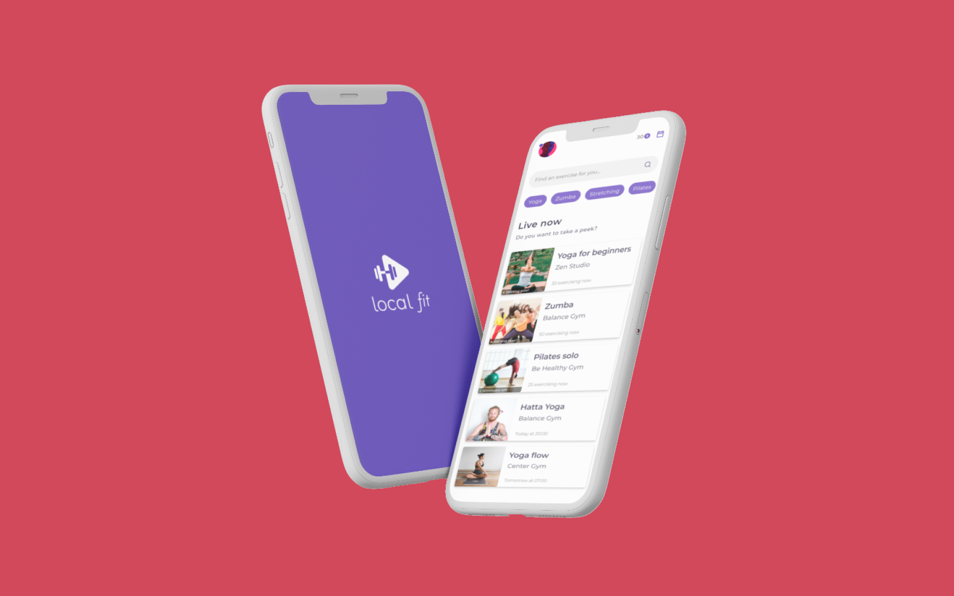 Local Fit app image display